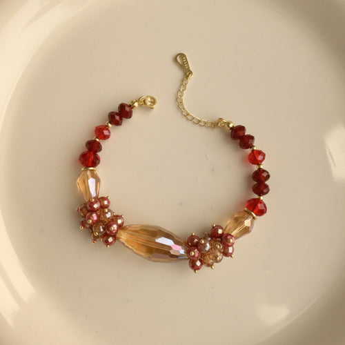 Bracelet en Cristal Rouge – Élégance et Éclat Intemporel