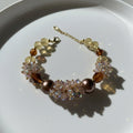 Bracelet en Pierres de Cristal Colorées – Élégance et Énergie Naturelle