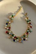Bracelet multicolore élégant - accessoire tendance et coloré