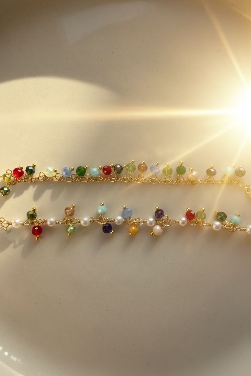 Bracelet multicolore élégant - accessoire tendance et coloré