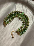 Bracelet Triple Rang Vert Pistache – Élégance Bohème Chic